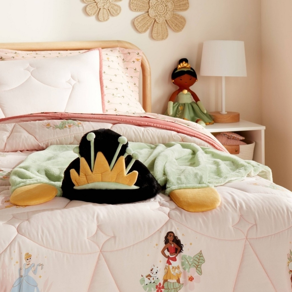 Princess Tiana Kids' Hooded Blanket - The Disney Collection by Pillowfort" - Picture 4 of 5